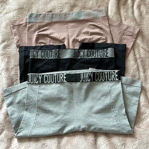 NWOT 3 pairs of Juicy Couture Biker Shorts